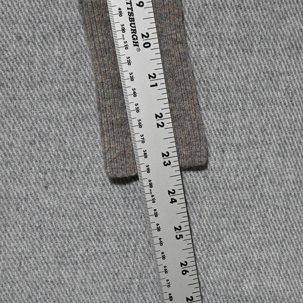 J. Crew V-Neck Tunic Sweater Womens Merino Alpaca Blend XXS Gray - Picture 7 of 8